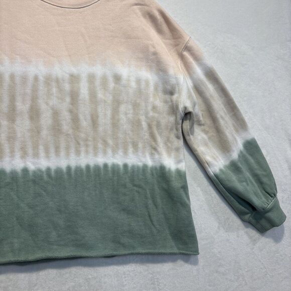 Rails Women's Reeves Sherbert Tie Dye Terry Sweatshirt Raw Hem Size Small - Picture 6 of 15